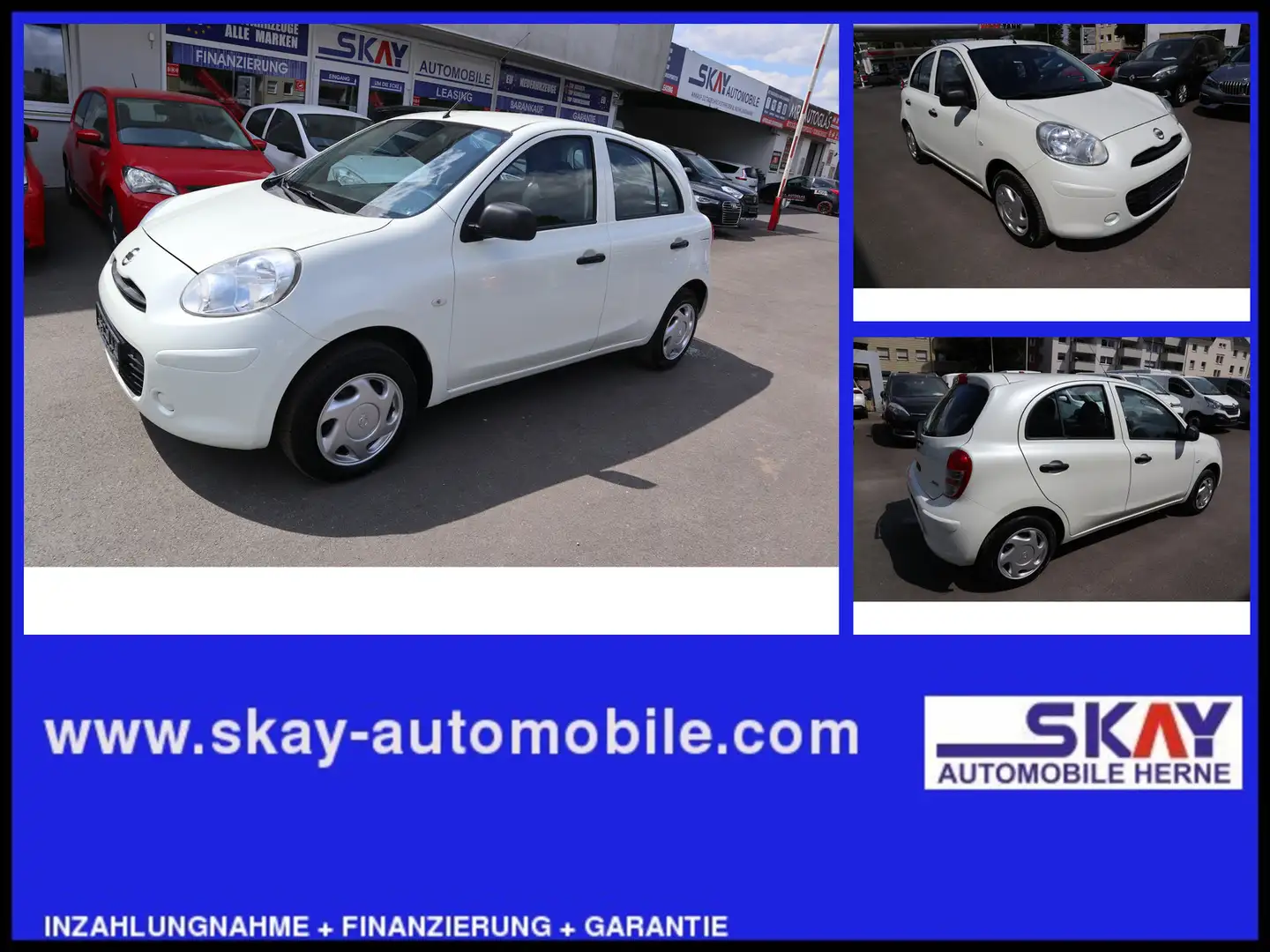 Nissan Micra Visia First Klima Scheckheftgpflegt Wit - 1