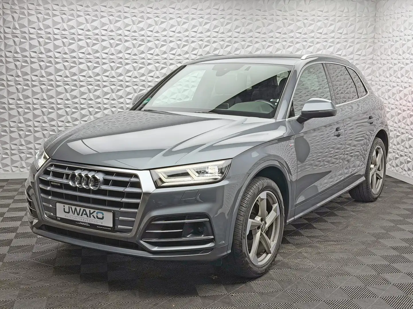 Audi Q5 40TDI QUAT/S-LINE/LUFT/ACC/AHK/DASHCAM/R-CAM Gris - 2