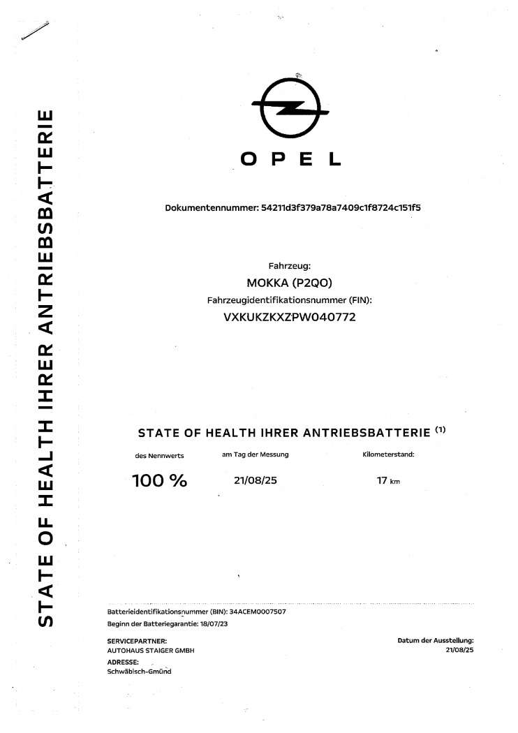 Opel Mokka E