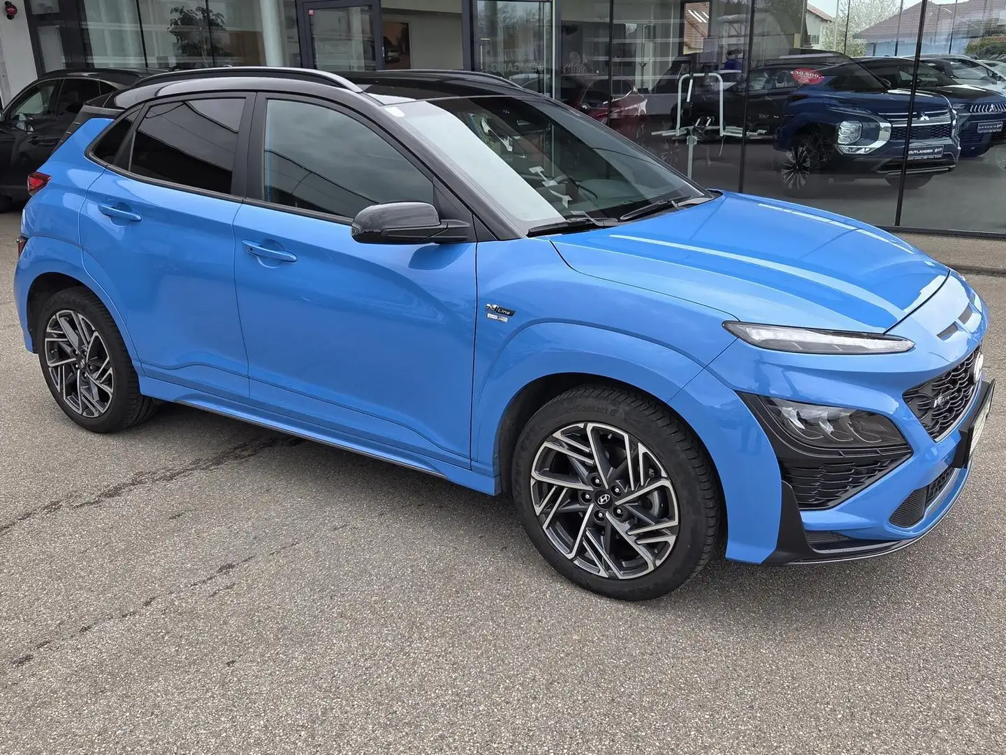 Hyundai KONA Kona 1,0 T-GDi N-Line +P1 +O2 Blau - 2
