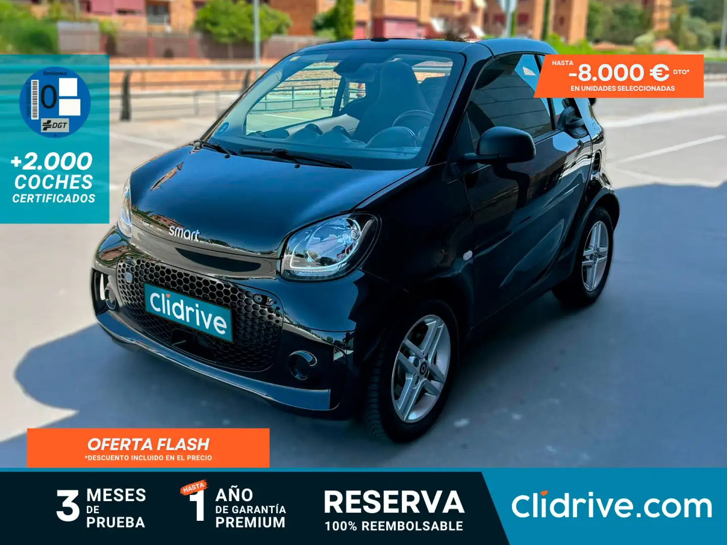 smart forTwo Cabrio EQ Negro - 1
