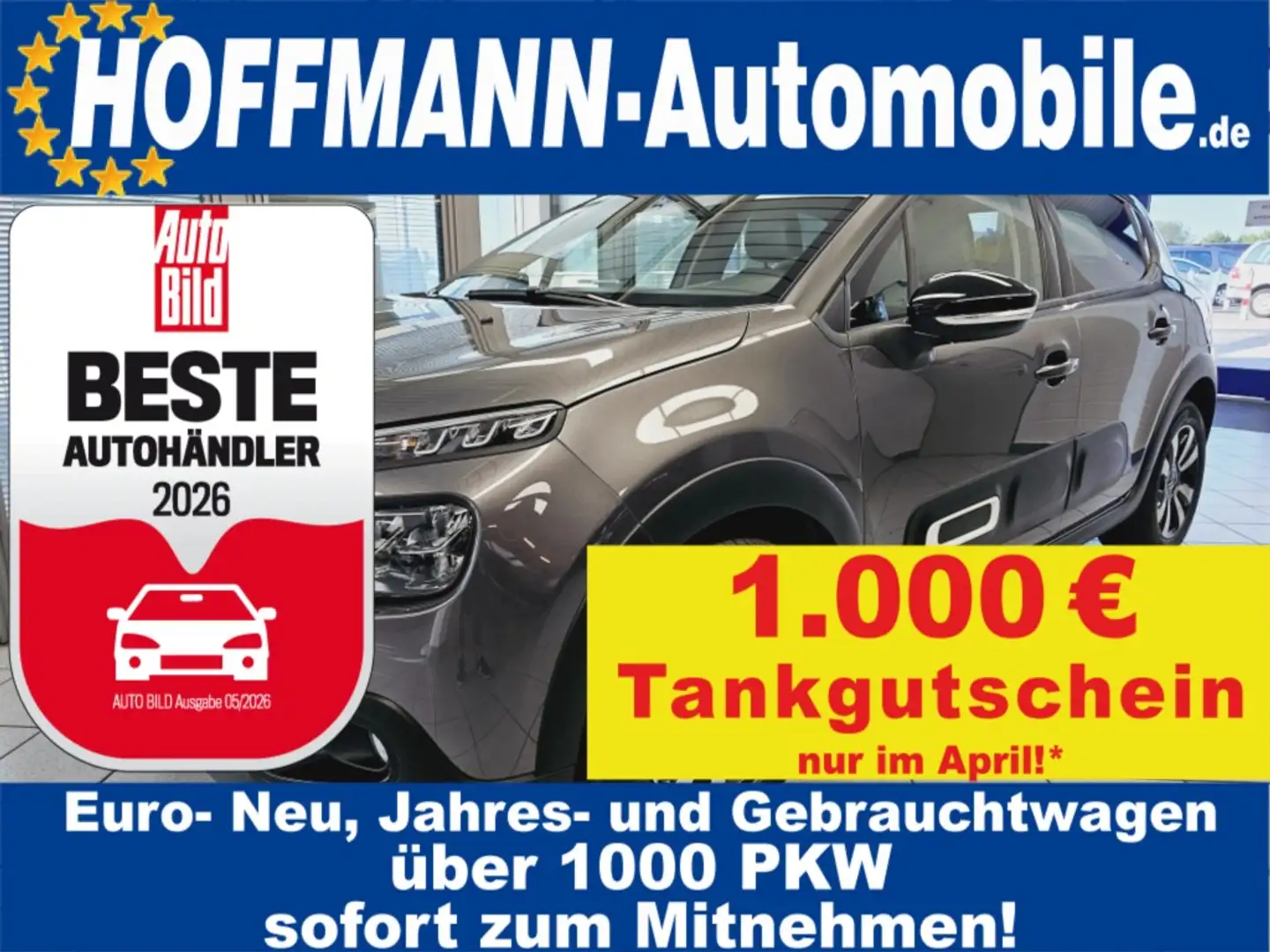 Citroen C3 LED-Scheinw.,Alu,Climatronic,Sitzhzg.,PDC Gris - 1