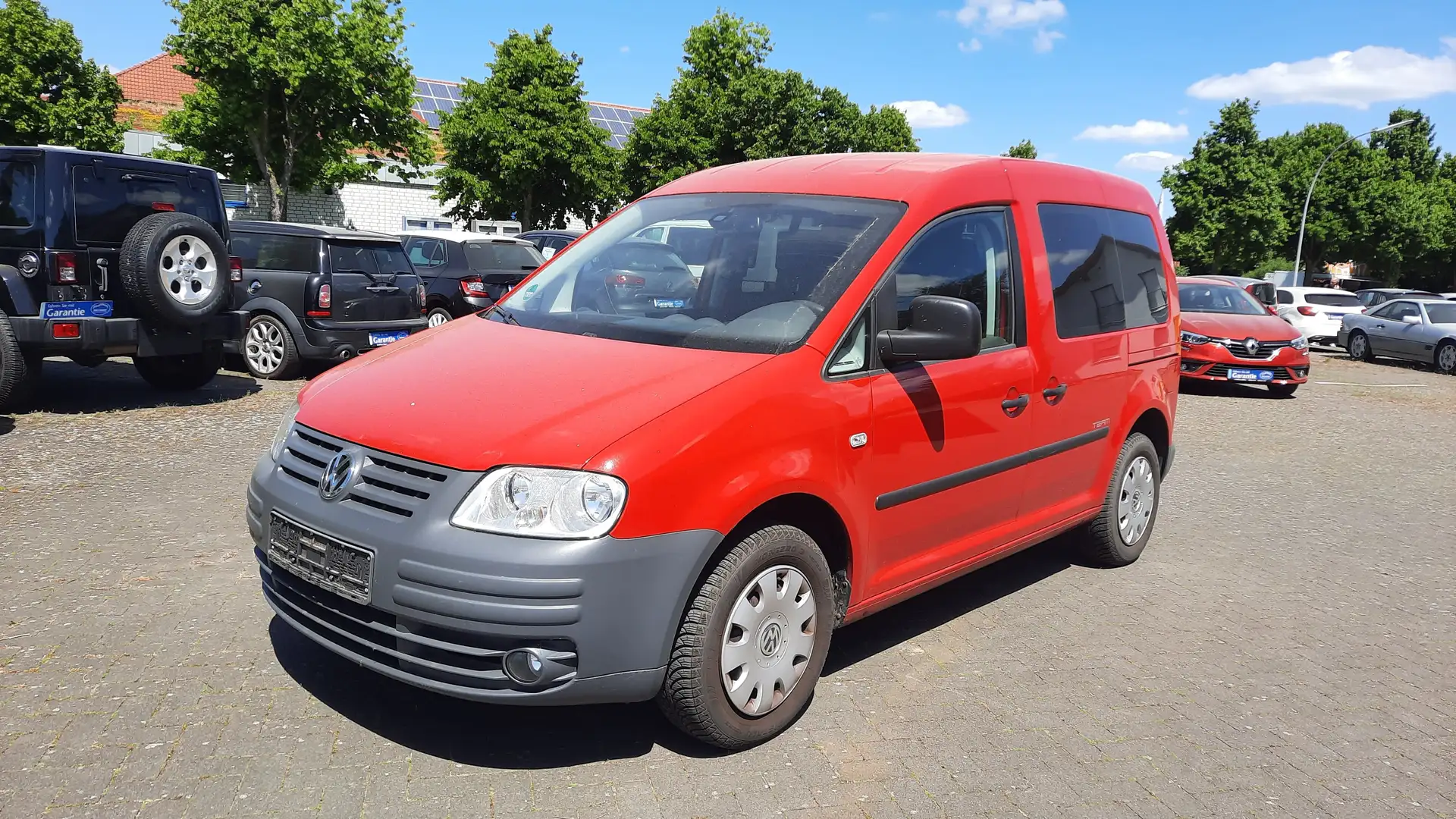 Volkswagen Caddy Life Team  *KLIMAANLAGE/TOP GEPFLEGT* Rojo - 2