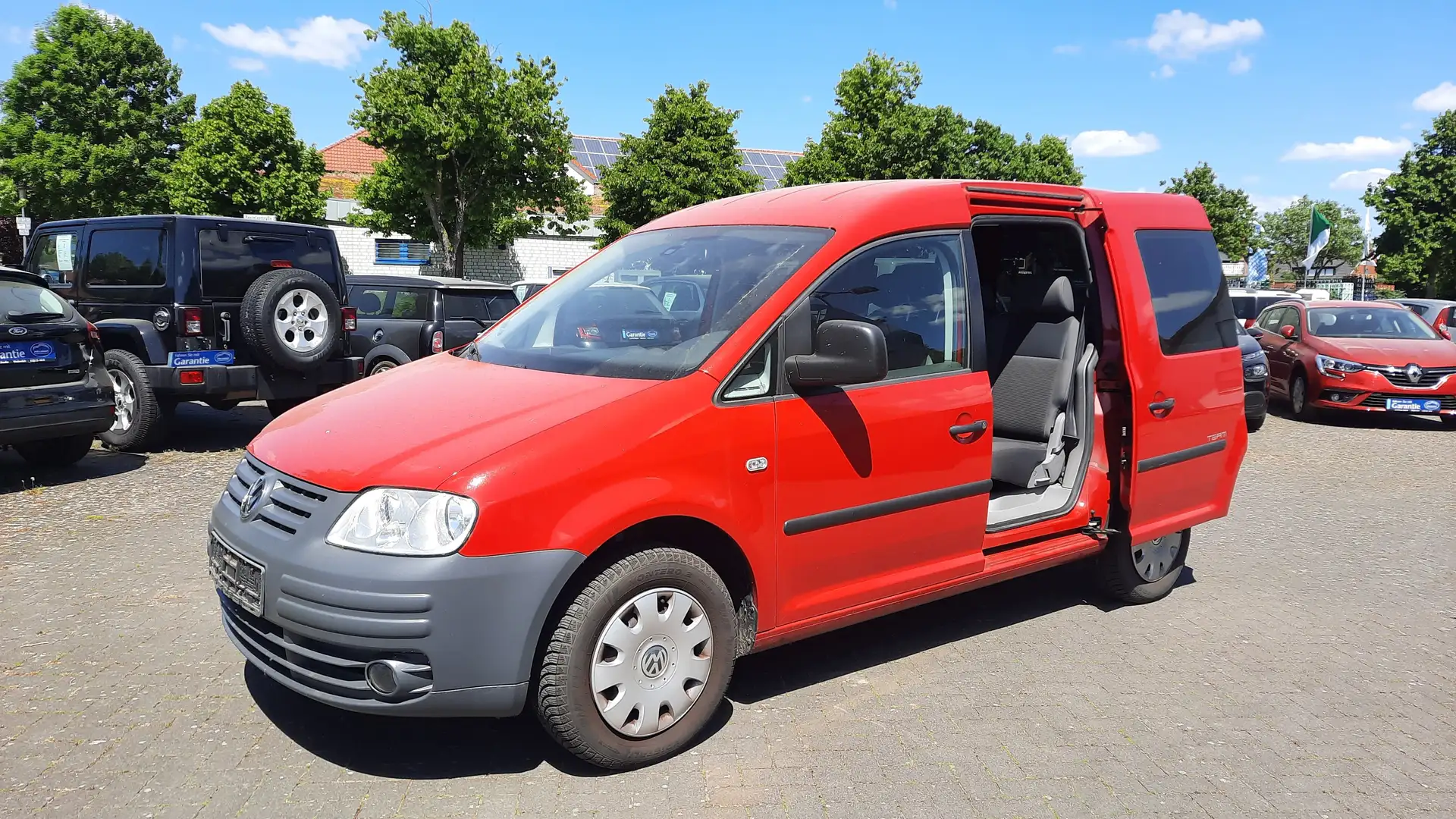 Volkswagen Caddy Life Team  *KLIMAANLAGE/TOP GEPFLEGT* Rojo - 1