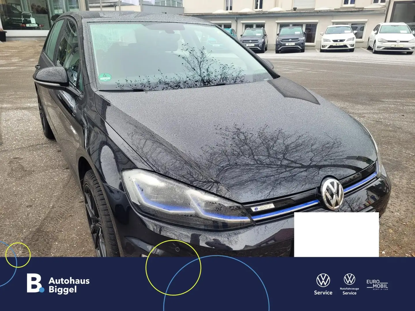Volkswagen Golf e-Golf, 136PS, EURO6, CCS, NAVI, LED, ACC, MFL Negro - 1
