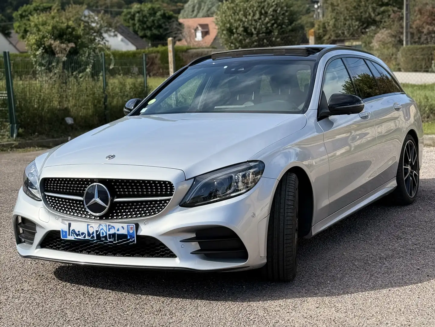 Mercedes-Benz C 220 Classe C Break 220 d 9G-Tronic AMG Line Gris - 1