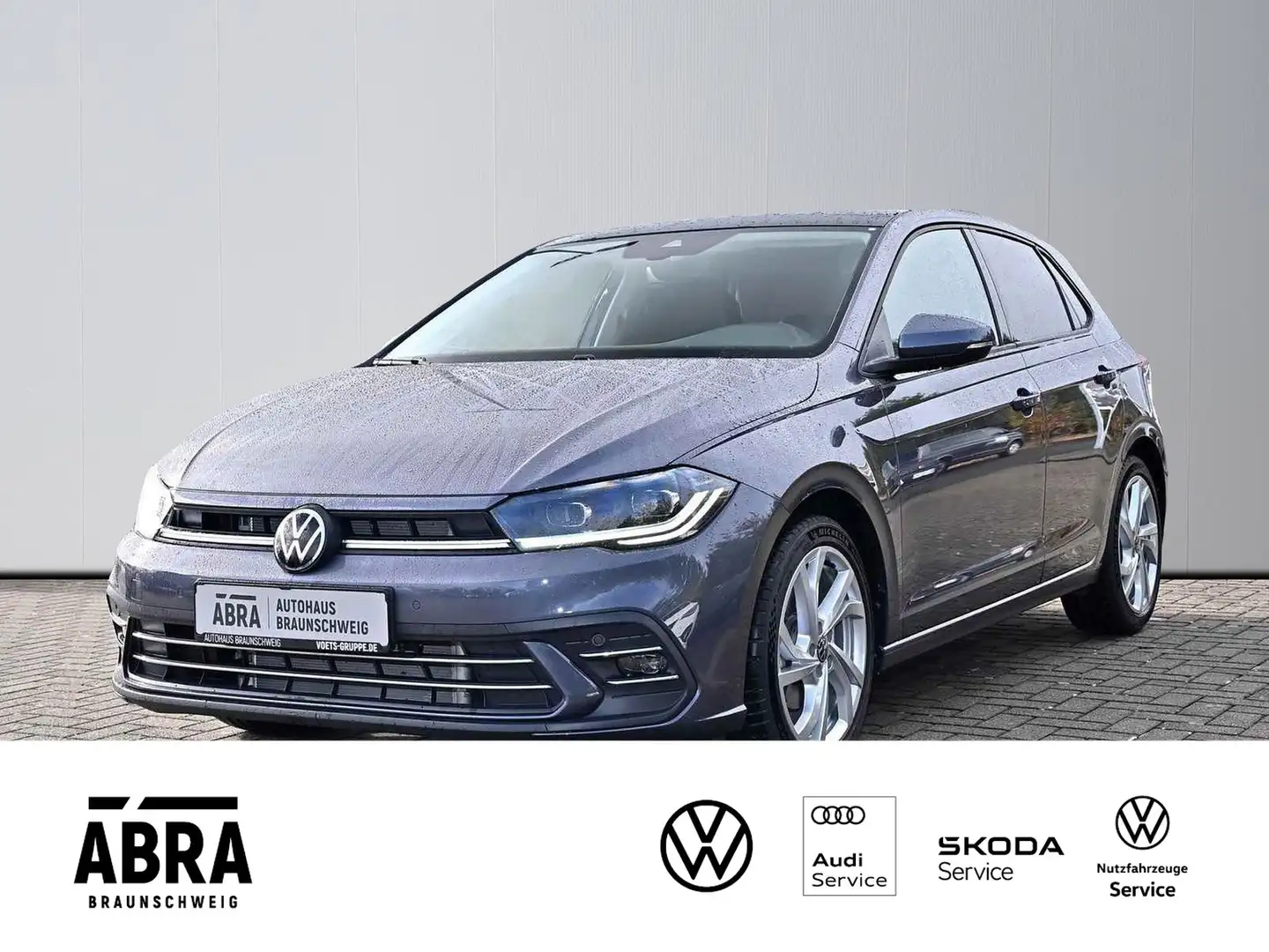 Volkswagen Polo VI 1.0 TSI Style DSG IQ.LIGHT+PANO+CAM+LANE Gris - 1