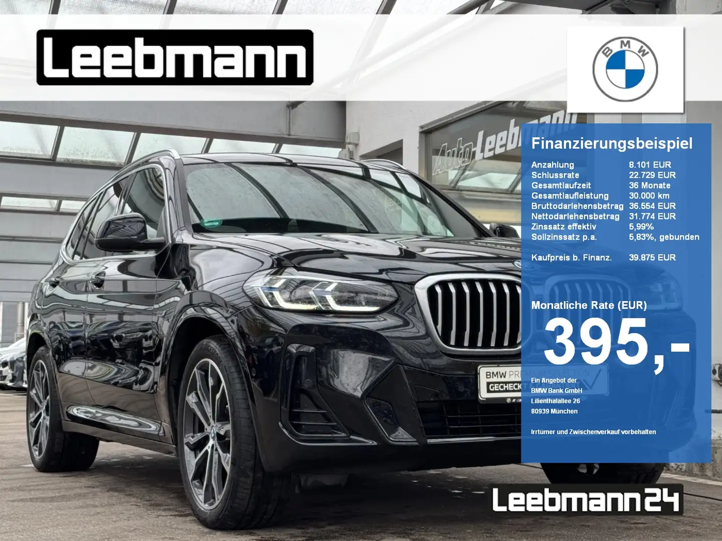 BMW X3 xDrive30e M-Sport AHK/HUD/LASER 2.J.GARANTIE Negro - 1