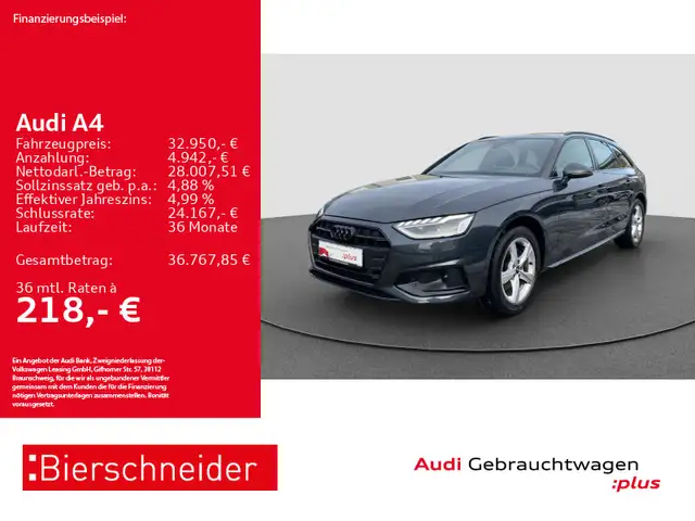 Audi A4 Av 30 TDI advanced Black LED ACC NAVI SHZ