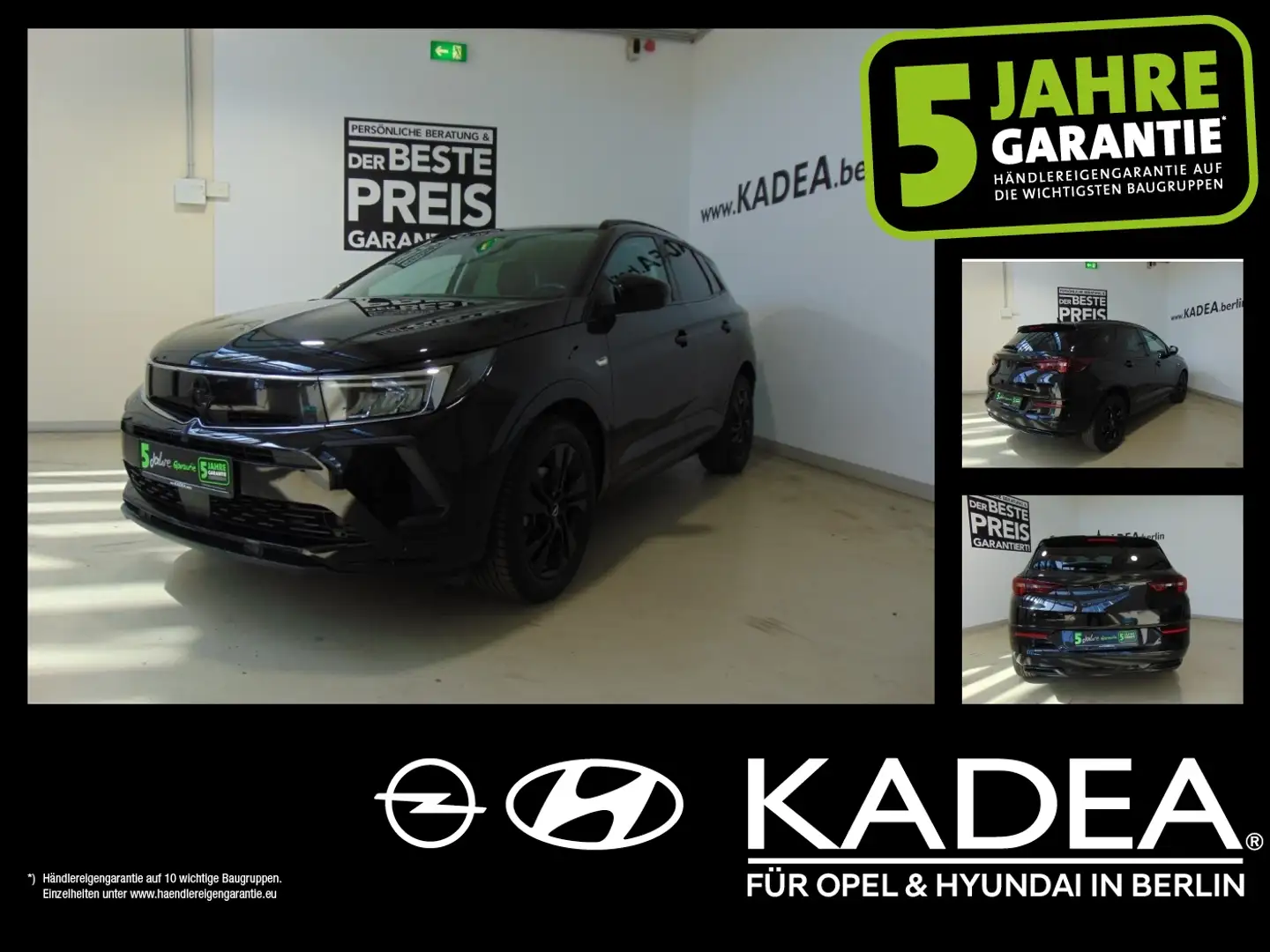 Opel Grandland 1.2 Navi,Lenk+Sitzhzg,Kamera,PDC,LED Schwarz - 1