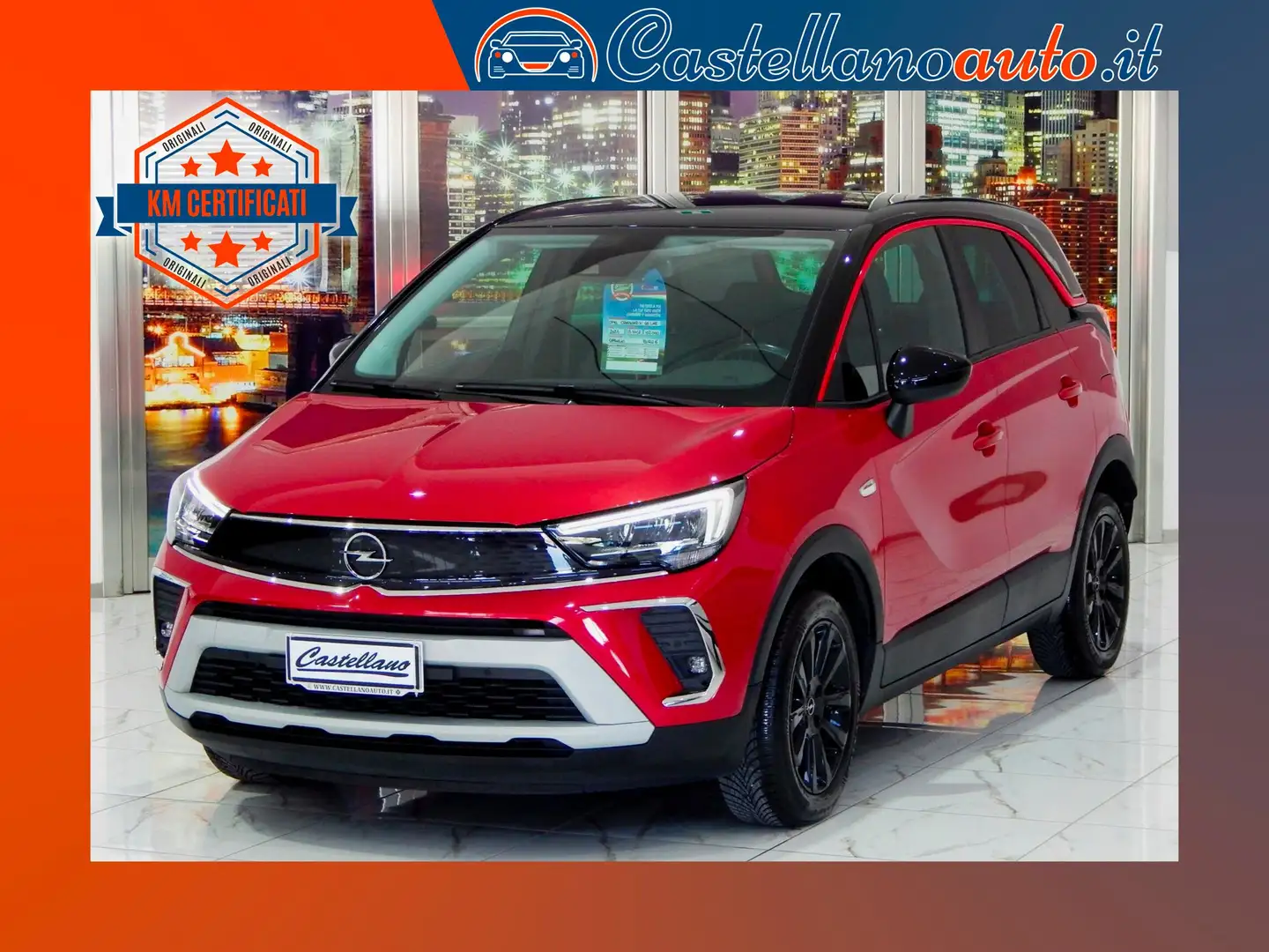 Opel Crossland X 1.5 ecotec GS Line 110cv Bicolor CARPLAY-LED-PARK Rosso - 1