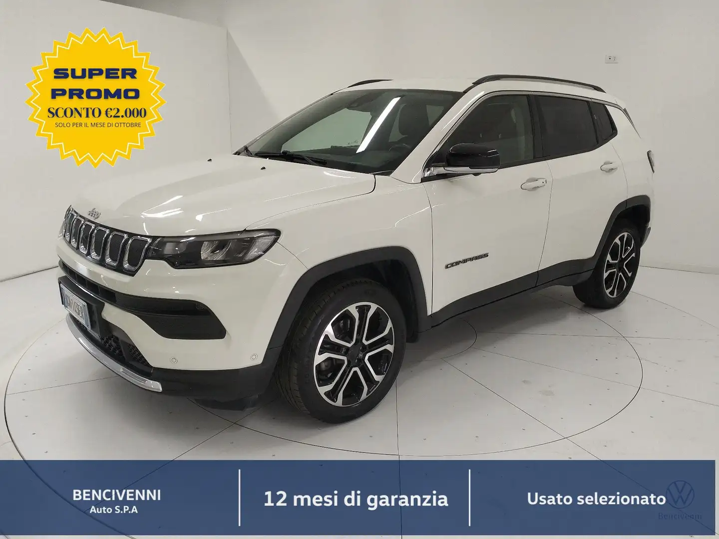 Jeep Compass 2ª serie 1.6 Multijet II 2WD Limited Blanc - 1