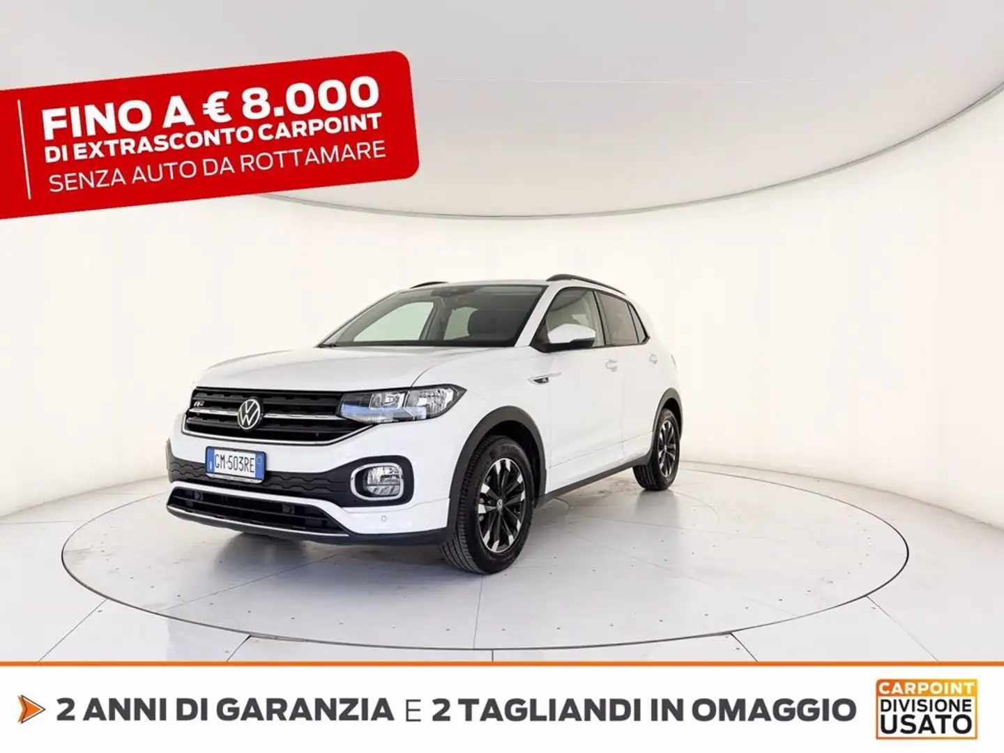 Volkswagen T-Cross 1.0 tsi sport 110cv dsg Blanc - 1