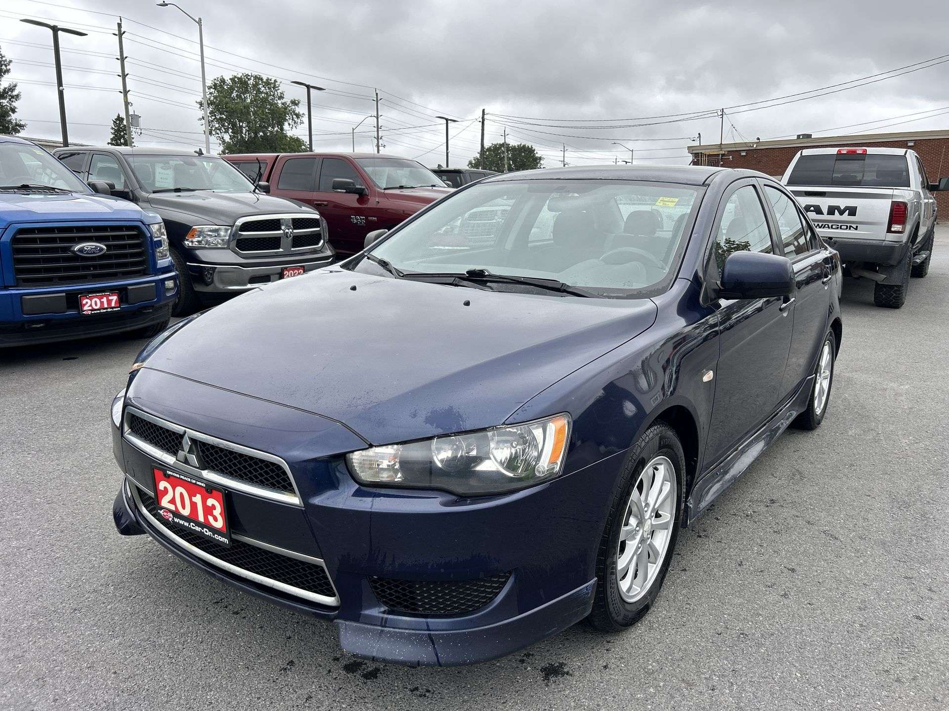 Blue 2013 Mitsubishi Lancer Sedan  Automatic