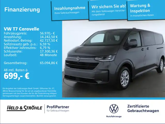 Volkswagen T7 Caravelle STYLE 2.0 TDI AUT LR AHK NAV IQ 8S