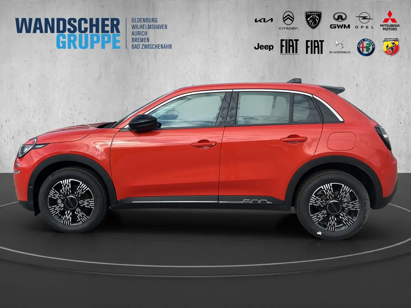 Fiat 600 +LED+SHZ+PDC+LM+SpurH+CARPLAY+ANDROID Pomarańczowy - 2