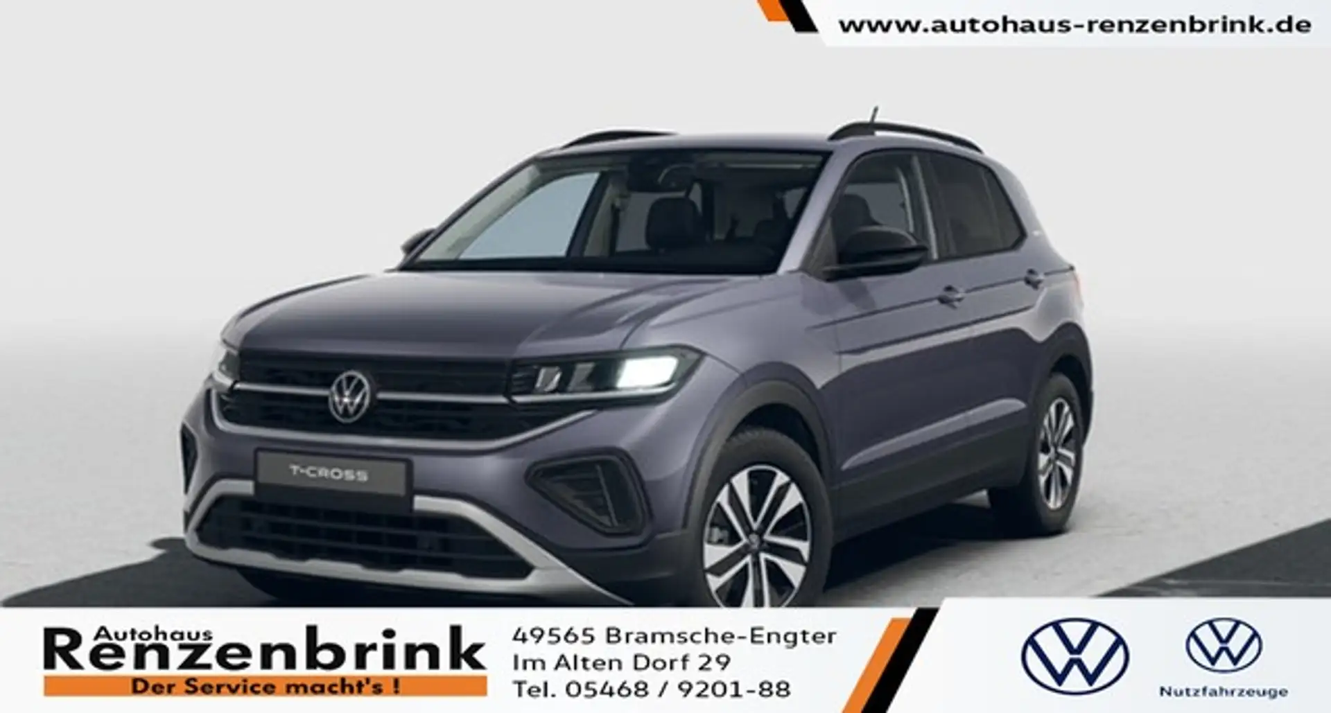 Volkswagen T-Cross Energy TSI 5-Gang GJR Navi RFK Gris - 1