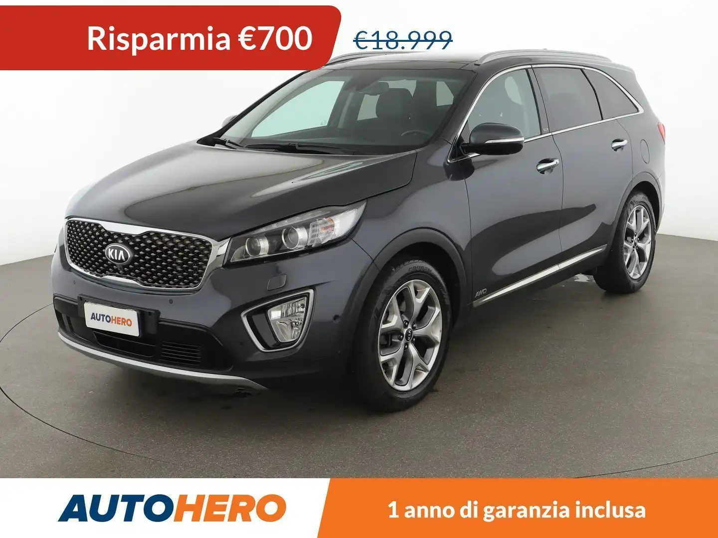 Kia Sorento 2.2 CRDi Rebel 4WD Grigio - 1