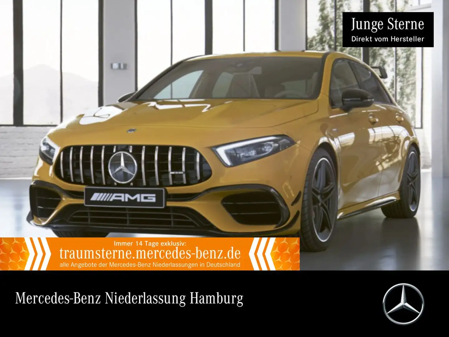 Mercedes-Benz A 45 AMG A 45 S 4M Kompakt DRIVERS+MULTIBEAM+BURMESTER+19" Amarillo - 1