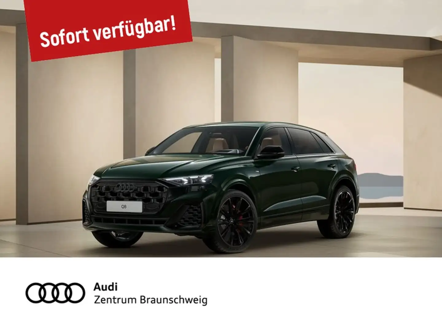 Audi Q8 SUV 60 TFSI e PANO+LASER+LUFTFEDERUNG+AHK+B&O Grün - 1