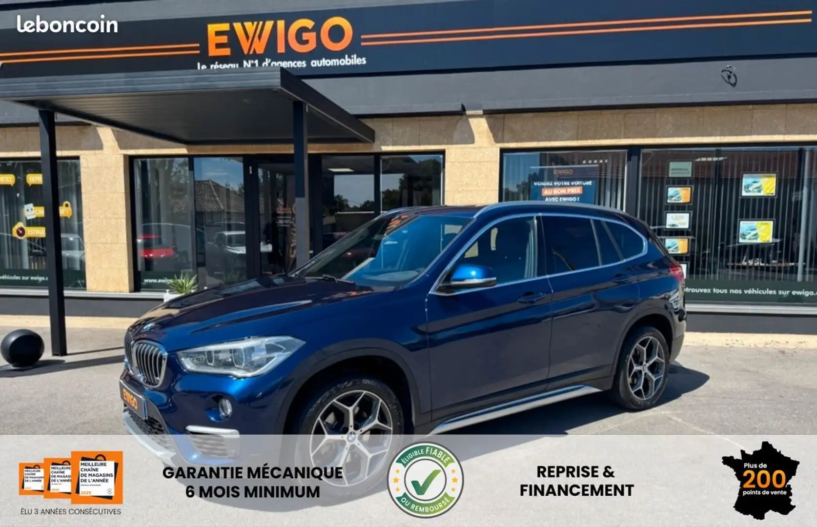 BMW X1 1.8 d 150ch xline sdrive bva Blau - 1