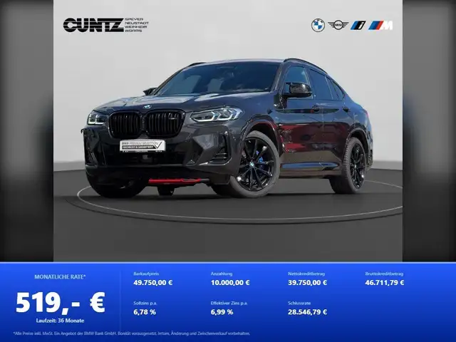 Bmw X4 M 40d Head Up Laserlicht 360° Kamera Drive Assist
