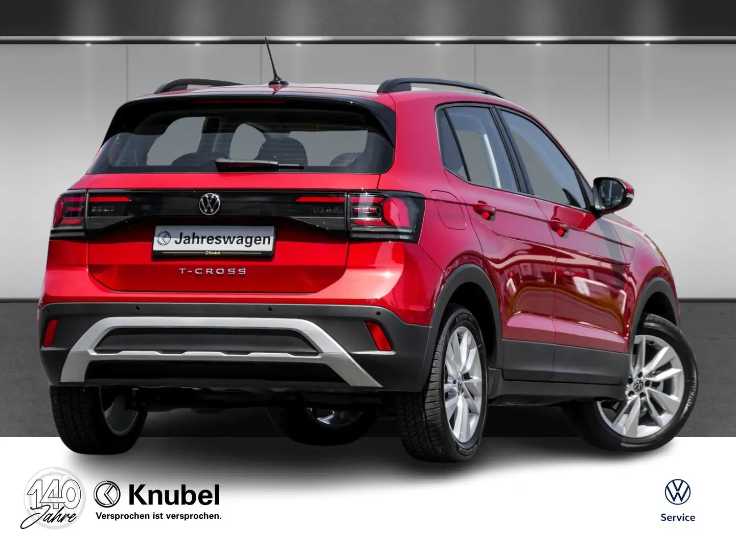 Volkswagen T-Cross Life 1.0 TSI LED Navi TravelAss. Ganzj.reifen Rot - 2
