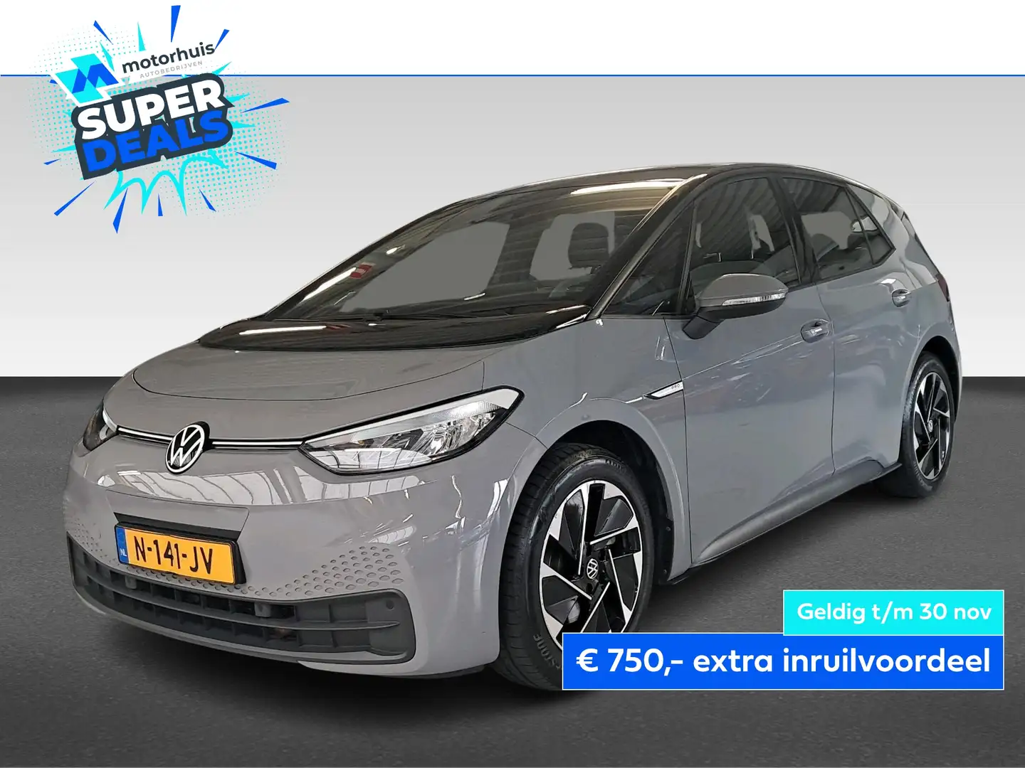 Volkswagen ID.3 58kWh 204PK PRO NAVI LED NAP Gris - 1