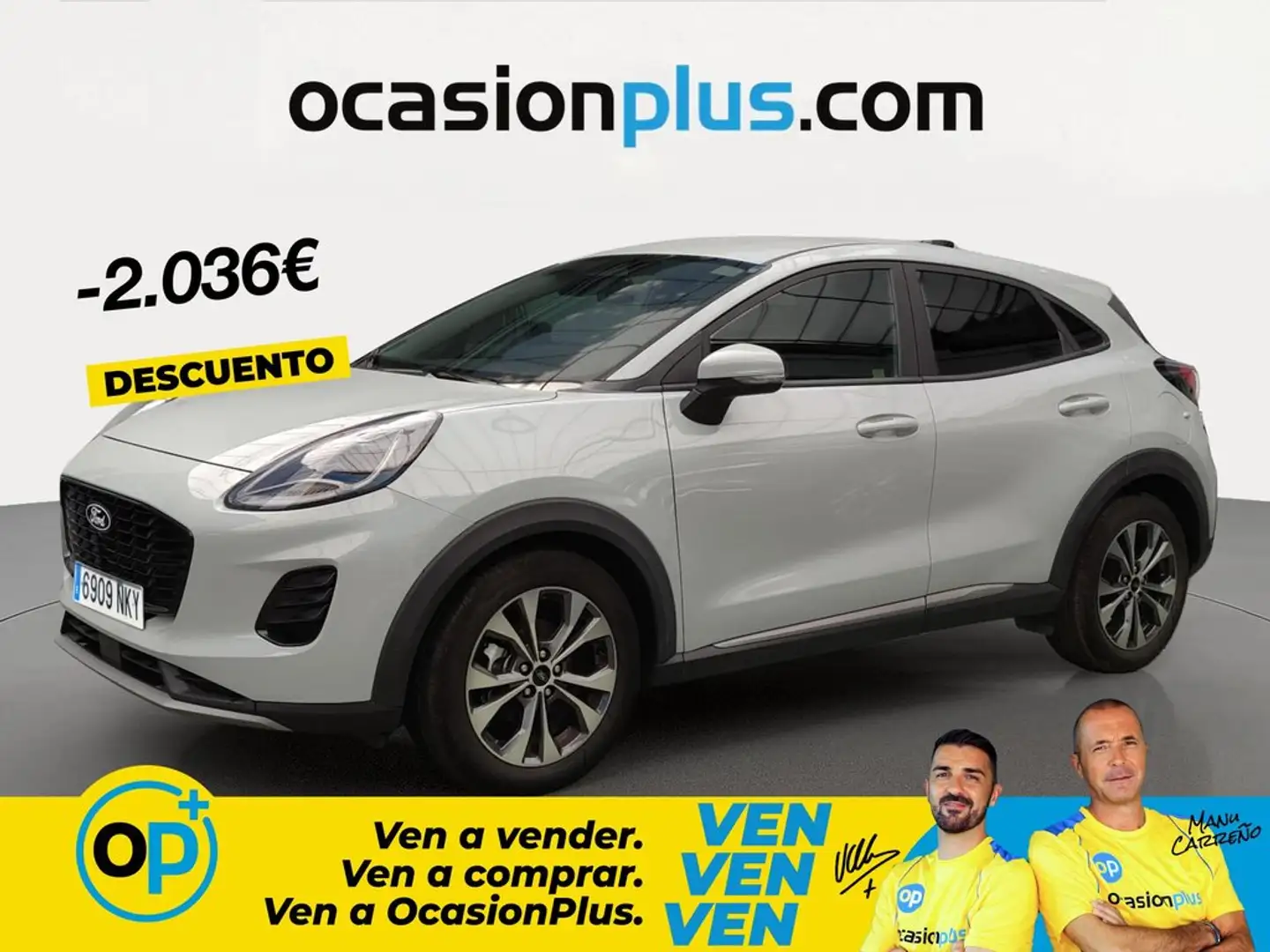 Ford Puma 1.0 EcoBoost MHEV Titanium Aut. 125 Gris - 1