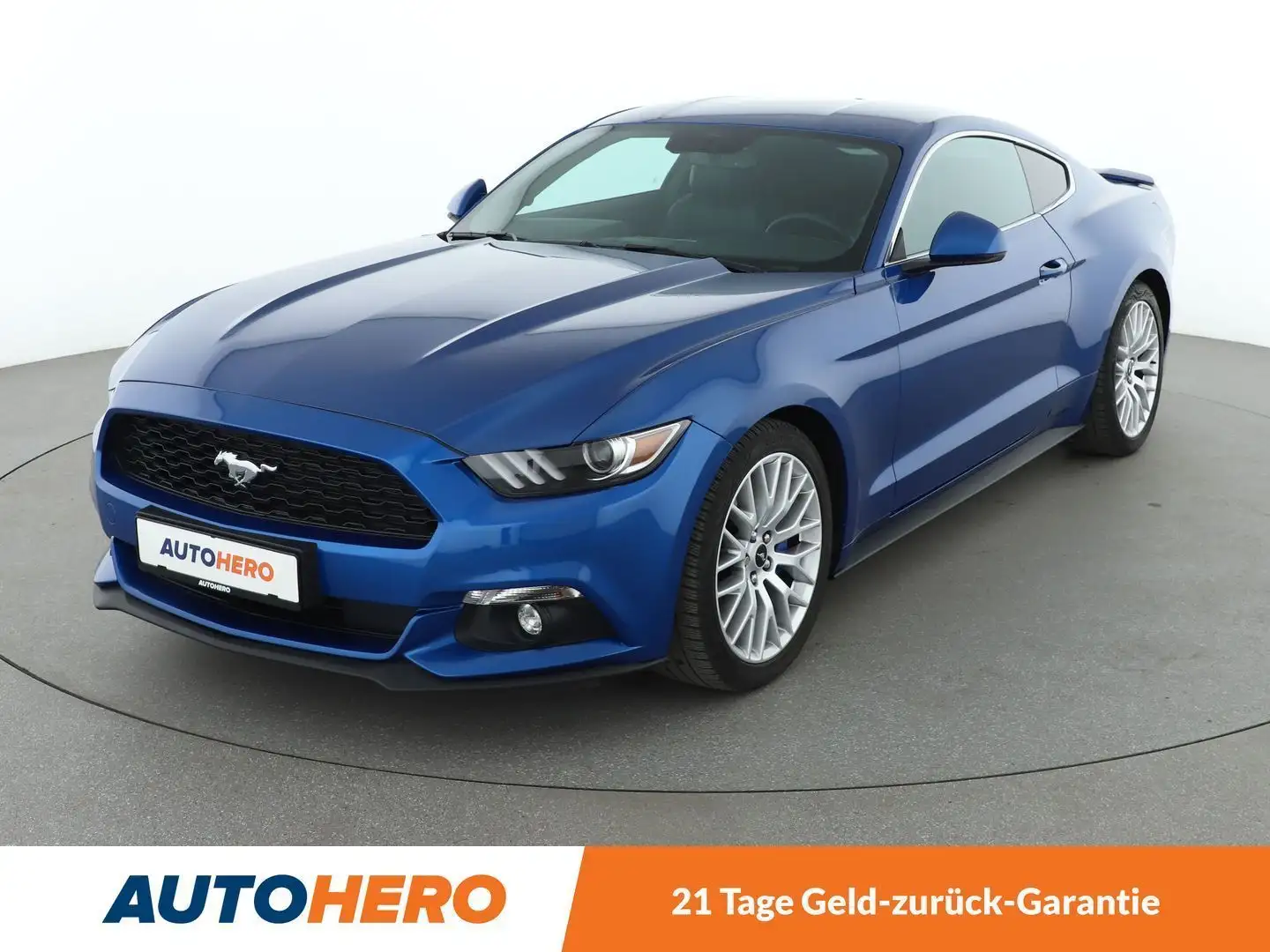 Ford Mustang 2.3 EcoBoost Basis Aut.*NAVI*PDC*TEMPO*XENON* Blau - 1