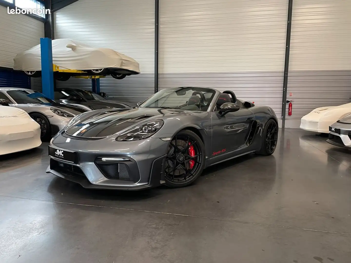 Porsche 718 Spyder RS Pack Weissach 2400 km TVA Apparente LOA Grijs - 2