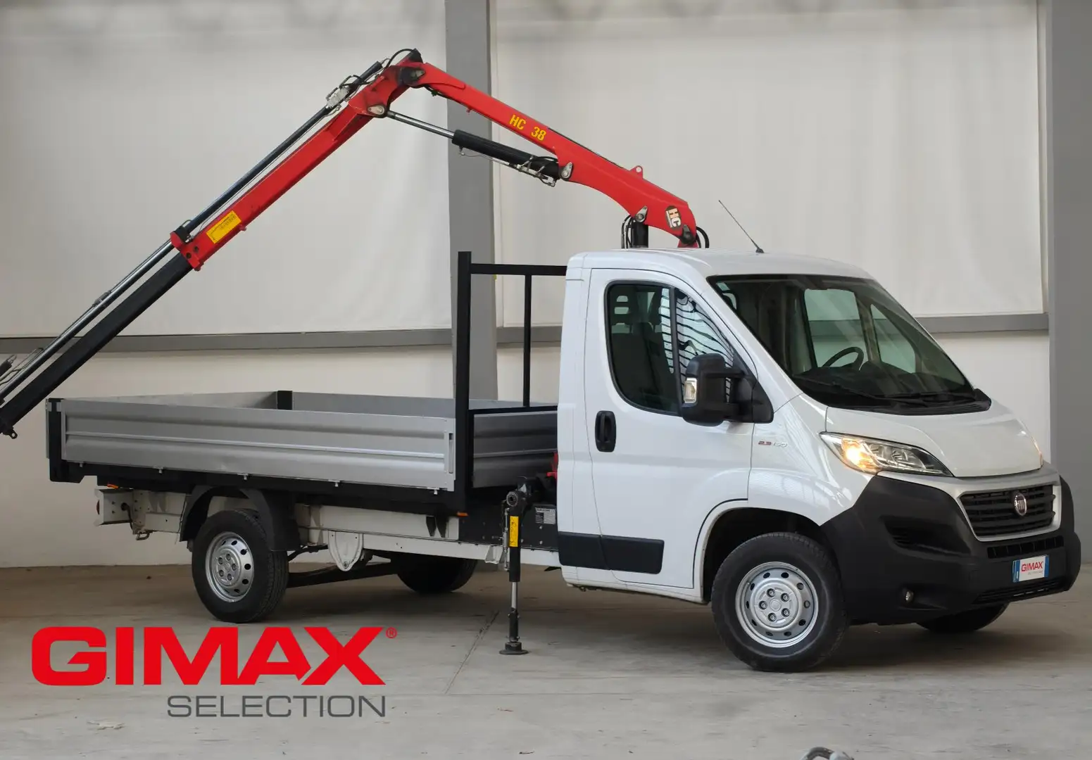 Fiat Ducato 35 2.3 mjt 130cv E6 Gru 3Sfili + Cassone Aperto Wit - 1