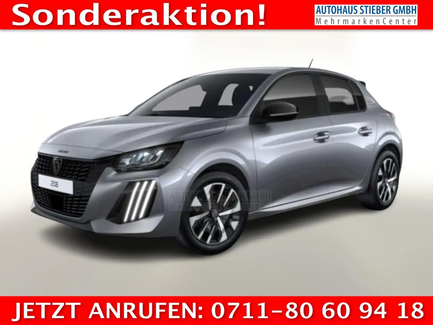 Peugeot 208 MHEV 110 DSC6 Active SHZ PDC LED Temp 4JGar 81 ... Grau - 1