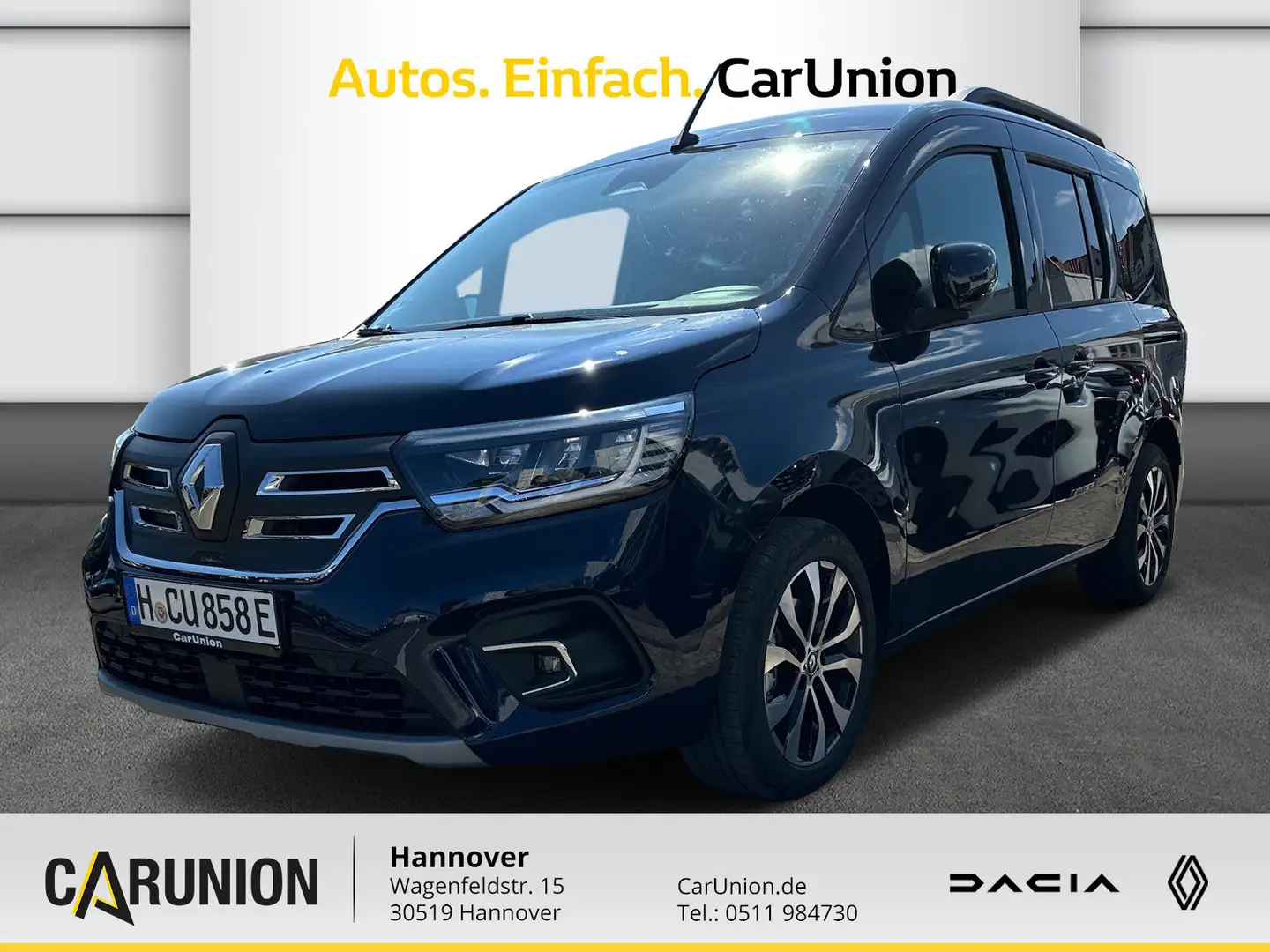 Renault Kangoo E-TECH 100% el. Paket Techno EV45 AC22 Blau - 1