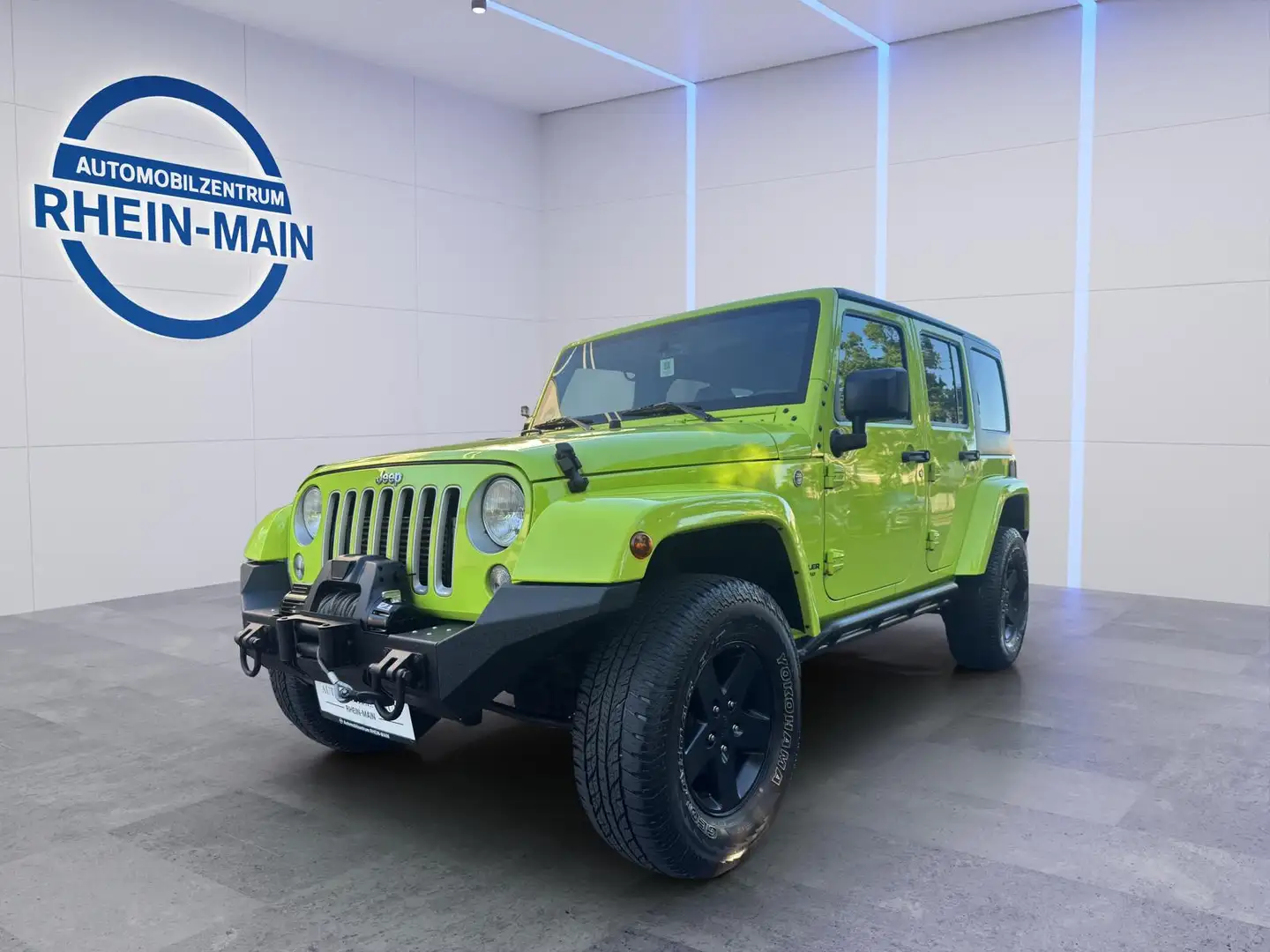 Jeep Wrangler HYPERGREEN UMBAU HOCH BREIT AHK 3,5T WINDE Zöld - 1
