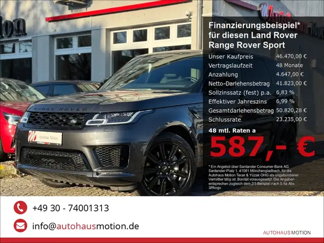Land Rover Range Rover Sport HSE Dynamic Stealth Luft MATRIX Pano Navi Kamera