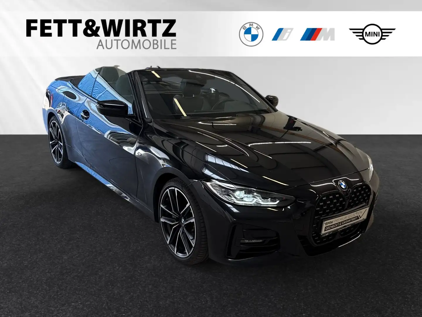BMW 430 i Cabrio M Sport|LC-Prof.|HiFi|DrivingAssist. Zwart - 1