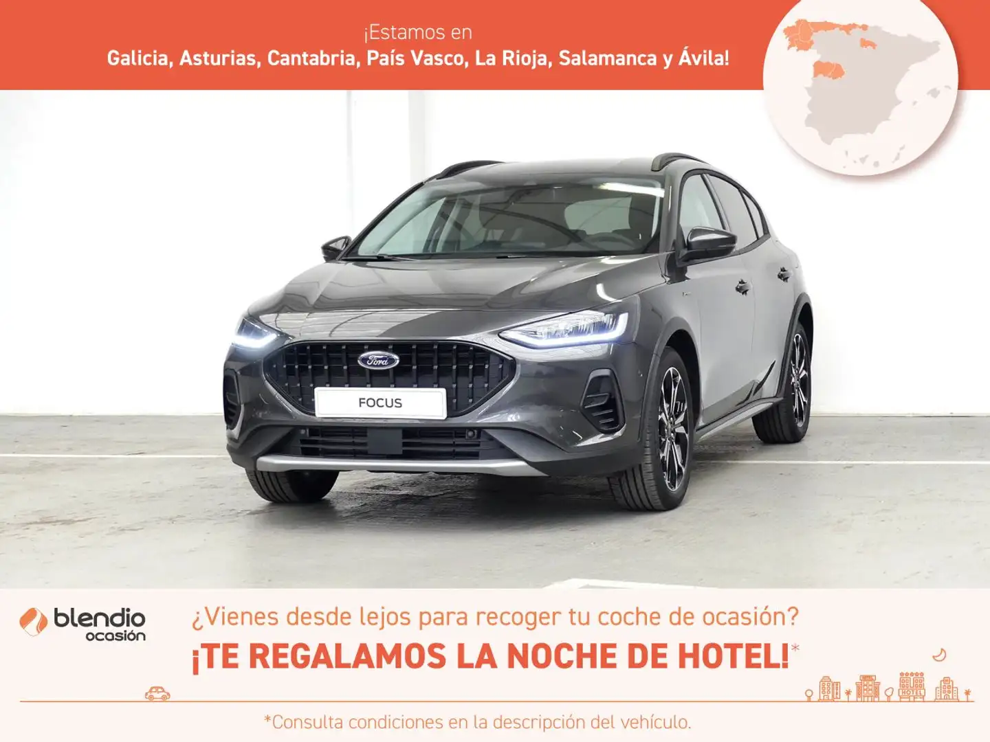 Ford Focus 1.0 ECOBOOST MHEV 114KW ACTIVE SIP 155 5P Gris - 1