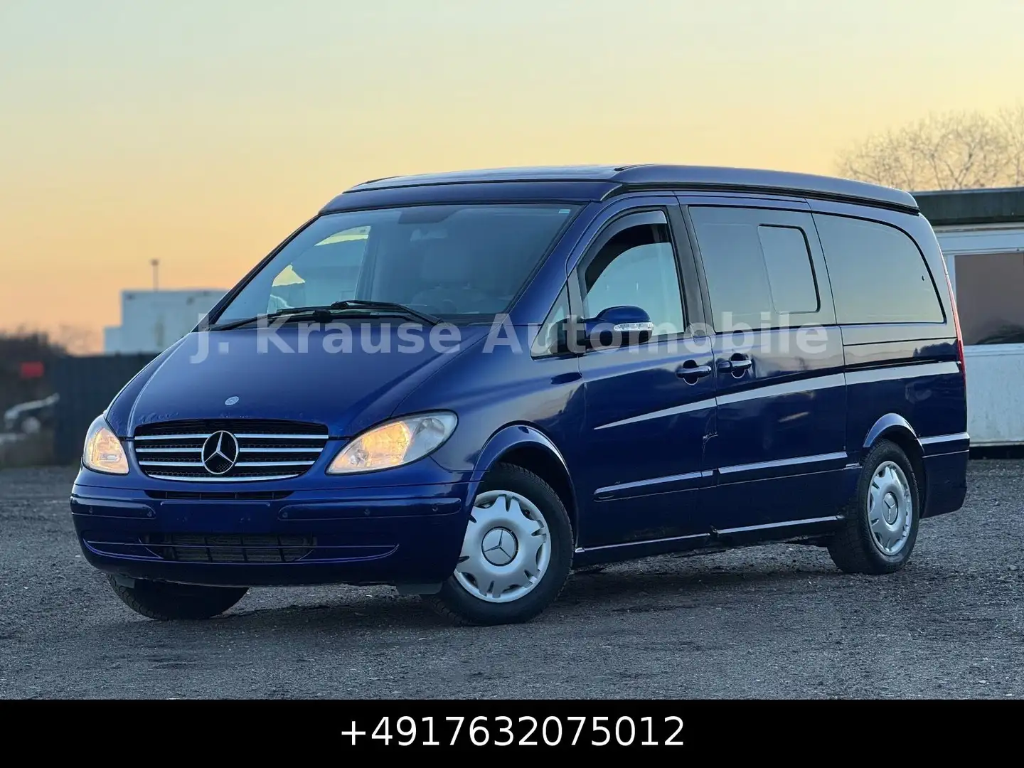 Mercedes-Benz Viano Fun 2.2 CDI lang Aut. Aufstelldach Stdhzg Blau - 1
