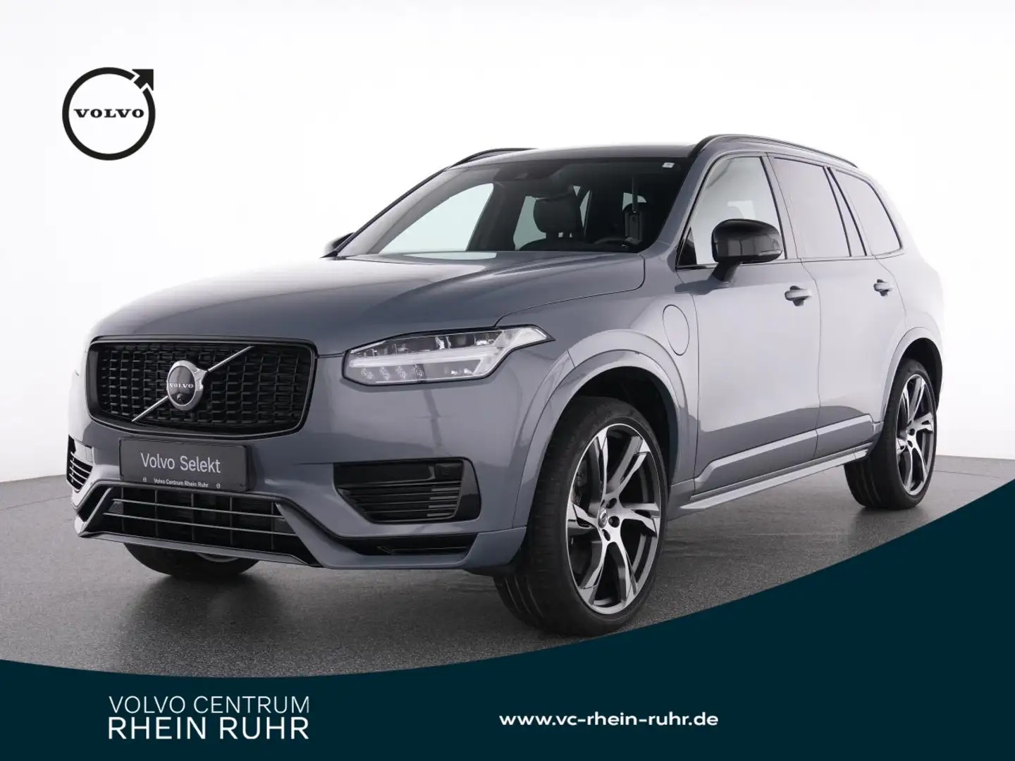 Volvo XC90 T8 Recharge AWD R-DESIGN AHK+MET+360°+22 Gris - 1