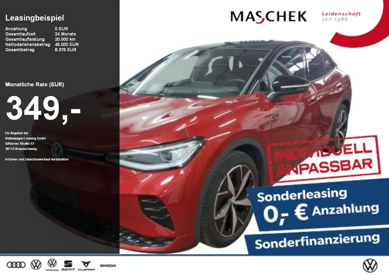 Volkswagen ID.5 GTX Pano AHK AreaView HUD Harman Wärmep Schwarz - 1