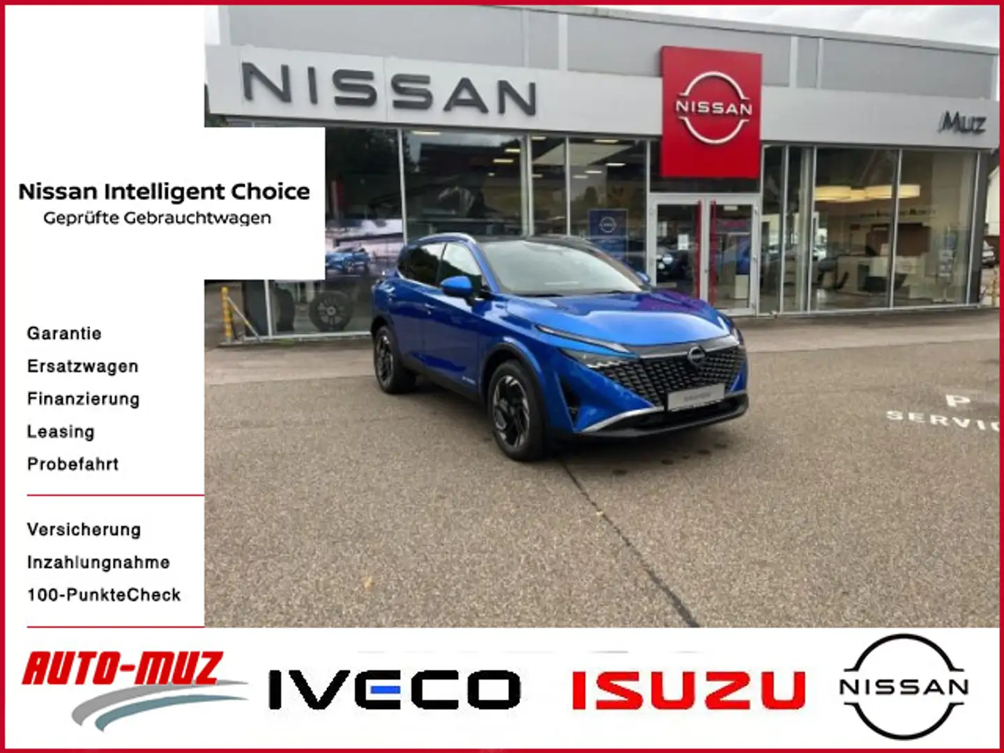 Nissan Qashqai QASHQAI MY24 1,5 VC-T E-POWER 190PS 4x2 N-CONNEC Blauw - 1