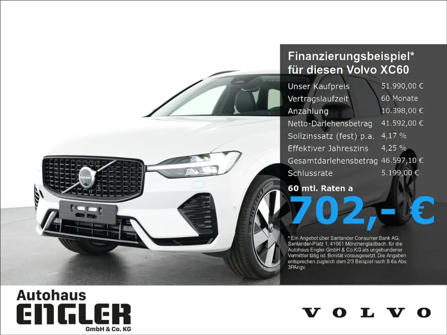 Volvo XC60 T6 Plus Dark AWD Stdhzg. 360° Cam Weiß - 1