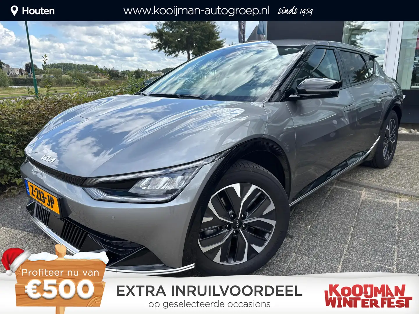 Kia EV6 Plus 77.4 kWh Trekhaak, 800 Volt, Stoelventilatie/ Gris - 1