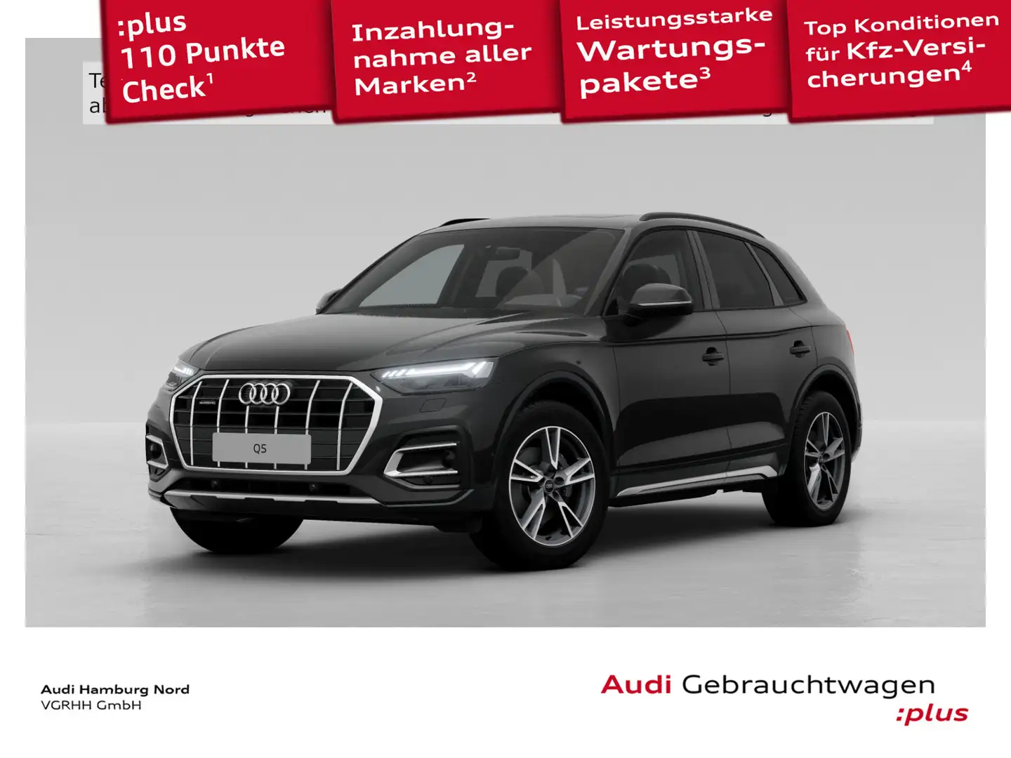 Audi Q5 45 TFSI quattro S line AHK Navi Pano ACC 360° Schwarz - 1