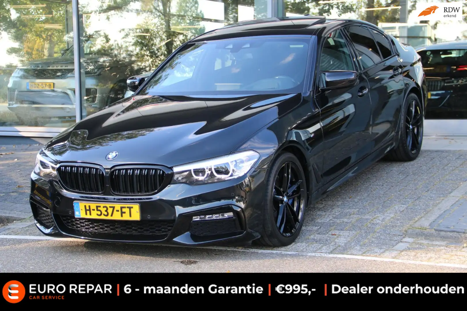 BMW 530 5-serie 530i High Executive M-PAKKET SCHUIFDAK Schwarz - 1