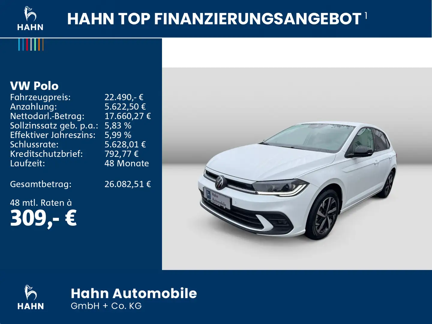Volkswagen Polo 1.0TSI DSG Move Matrix ACC Sitzhzg APP-Conn Weiß - 2
