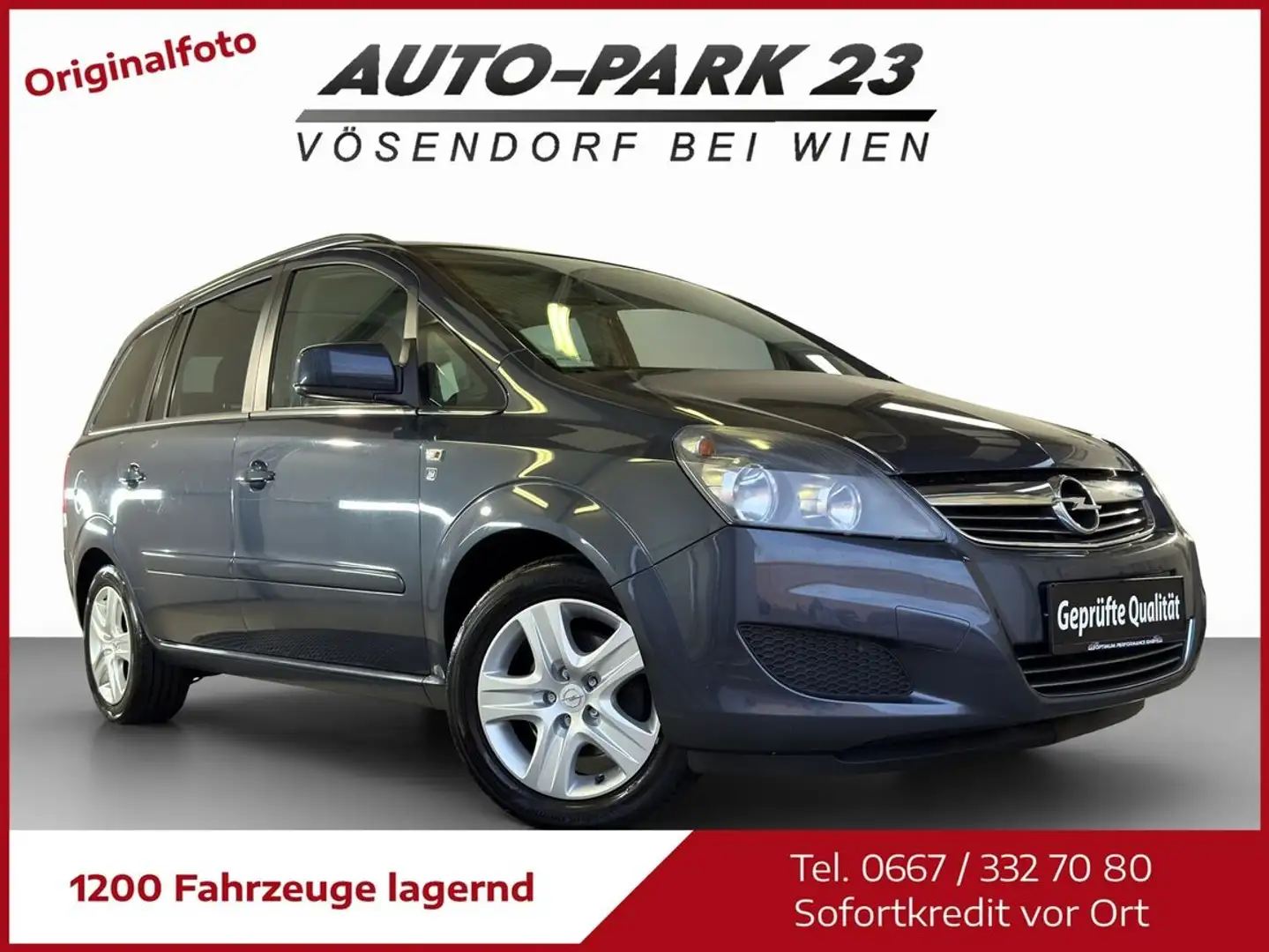 Opel Zafira Zafira 1,6**7.SITZER*NEUES-PICKERL 1/2027*MOD2012 Blau - 1