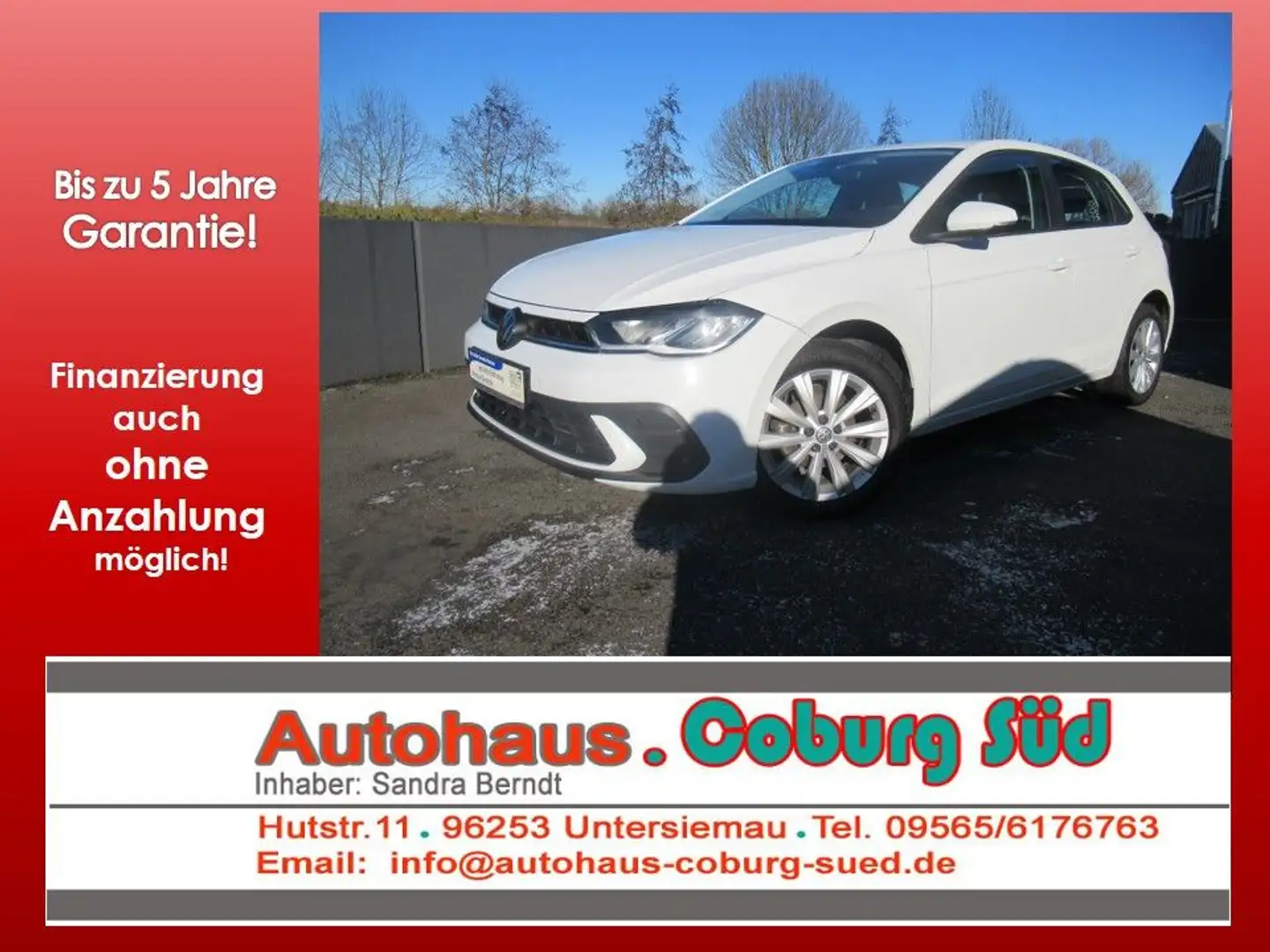 Volkswagen Polo 1.0 TSI LED KLIMA PDC TEMPOMAT ACC DIGITAL Weiß - 1