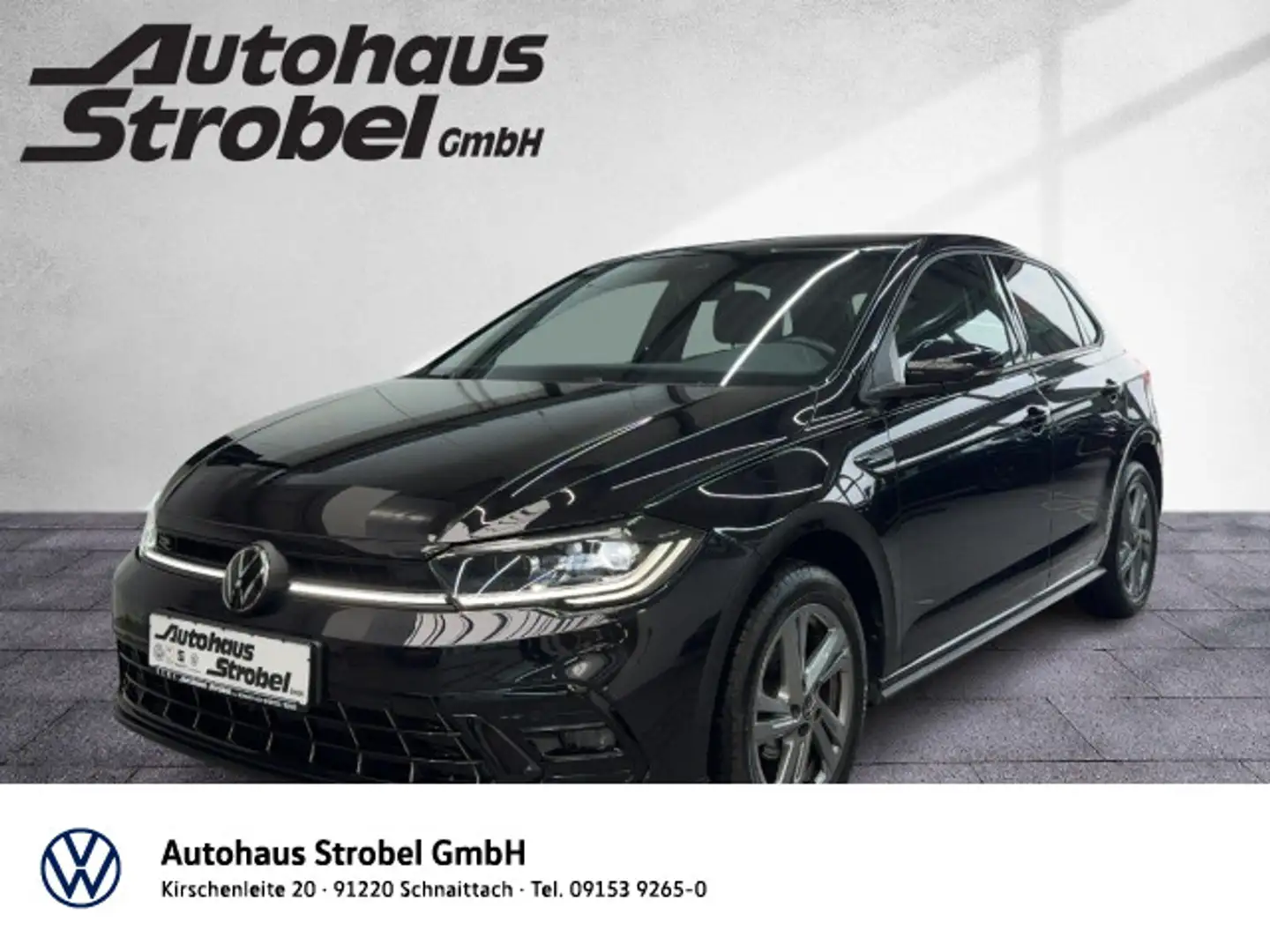 Volkswagen Polo 1.0 TSI R-Line ACC LED-Matrix Climatronic B Schwarz - 1